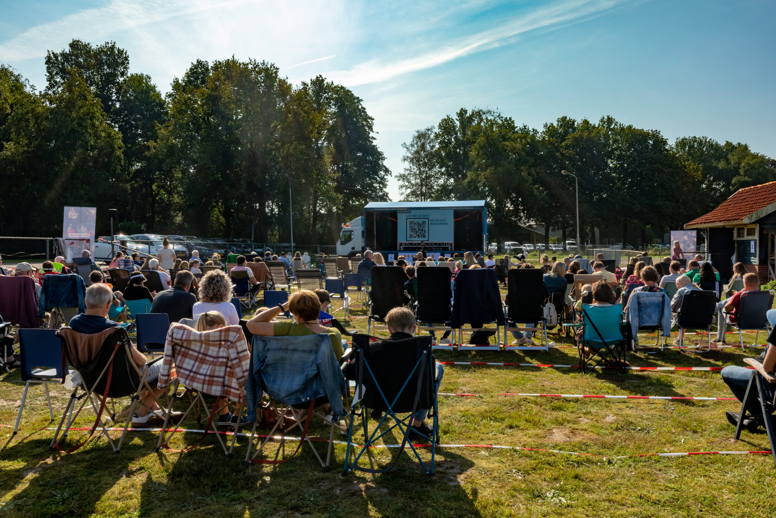 De eerste bijeenkomst van Mozaiek0548 in de openlucht, september 2021